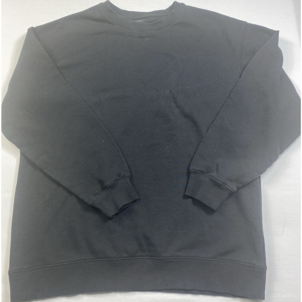 Cotton On Fleece Collection Black Women's Size Medium Sweatshirt Open Shoulder